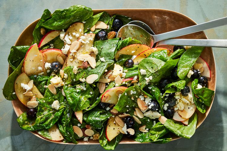 Spinach Salad with Warm Maple Dressing – I'd Tap That Maple Syrup